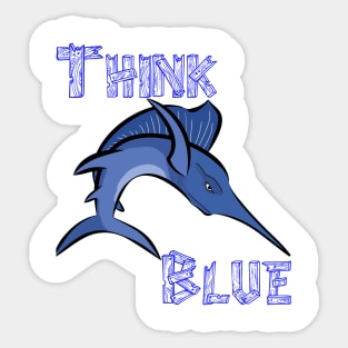 Think blue Sticker